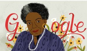 Google in honour of Maya Angelou